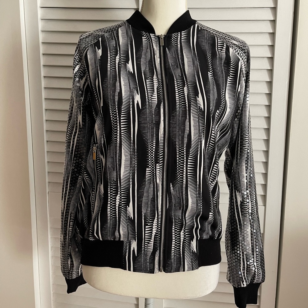 Brand New ByGottex Sequin Bomber Jacket Size S